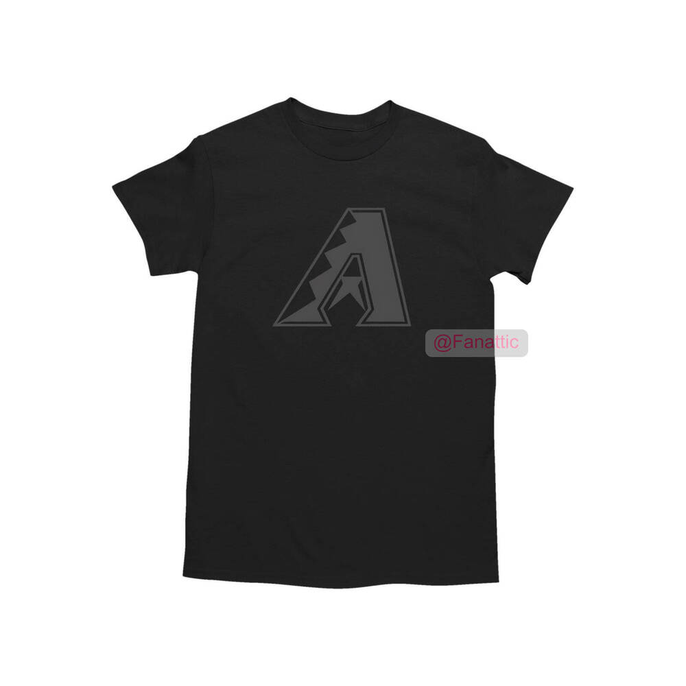 NEW Arizona Diamondbacks Tonal Logo T-Shirt BLACK
